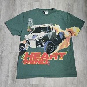 Billionaire Boys Club Green Tee Men’s Heart Mind Car Graphic Oversized